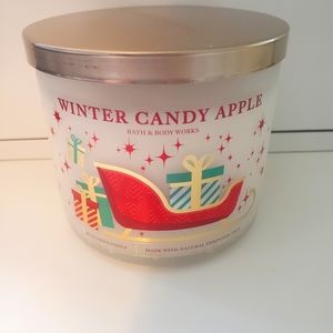 Winter Candy Apple BBW 3wick Candle